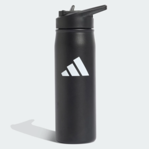 Bình Nước adidas Kim Loại 0,6L Có Ống Hút Đen